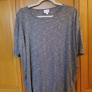 Grey Lularoe short sleeved shirt/tunic